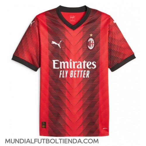 Camiseta AC Milan Primera Equipación Replica 2023-24 mangas cortas